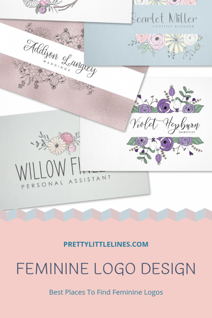 feminine logo design | pretty little lines